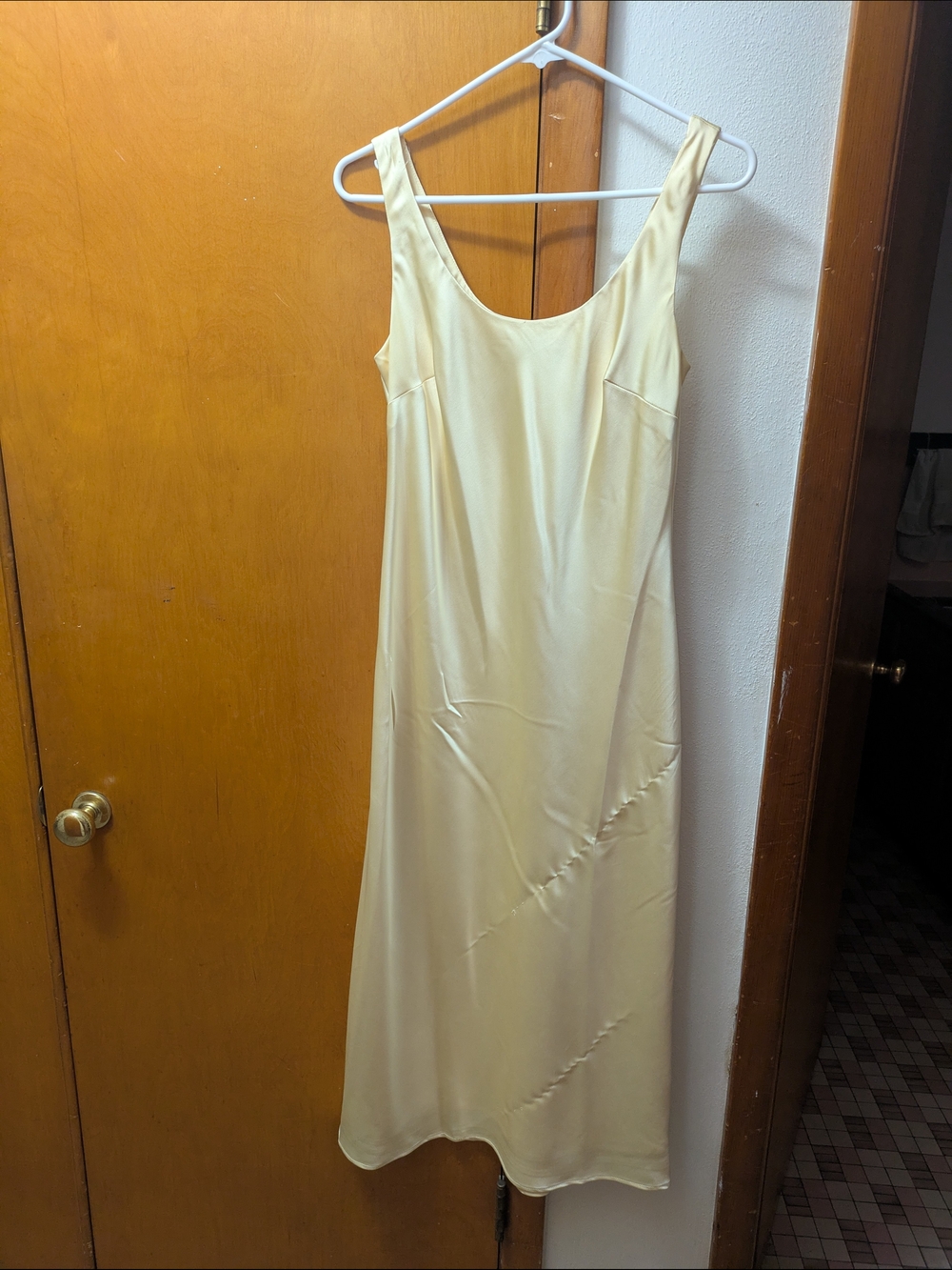 Light Yellow Summer Slip Dress - Elegant Minimalist Style